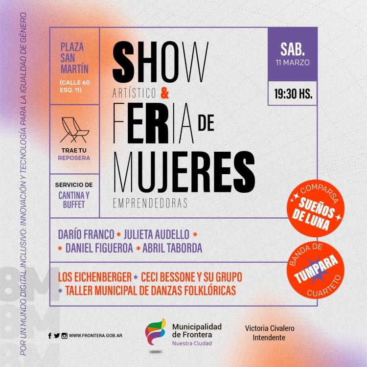 MES DE LA MUJER Show Artístico y Feria De Mujeres 