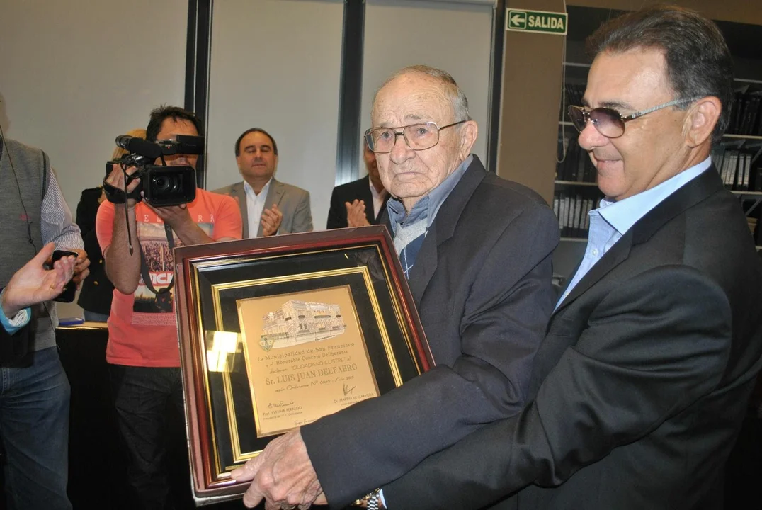 Murió Luis Delfabro, empresario y ciudadano ilustre de San Francisco