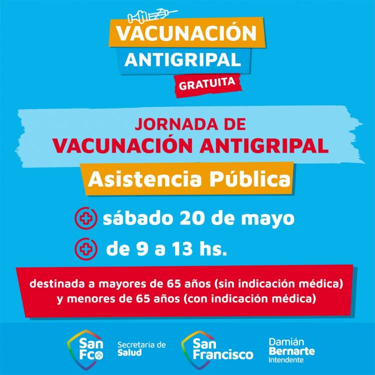 JORNADA GRATUITA DE VACUNACIÓN ANTIGRIPAL