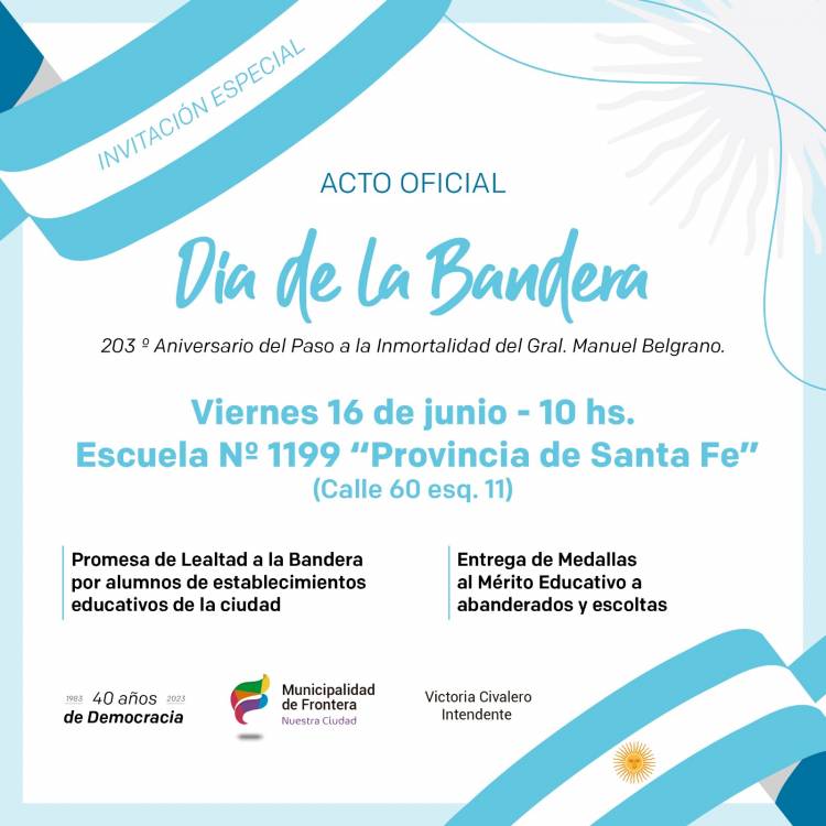 Acto oficial - Día  de la Bandera