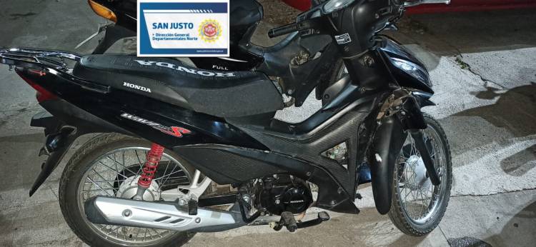 SUSTRACCIÓN DE MOTOCICLETAS - RECUPERO Y APREHENSIÓN DE MASCULINOS