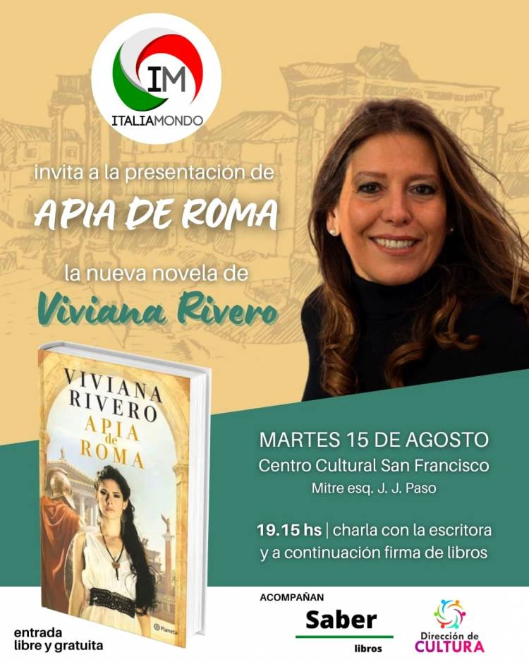 Viviana Rivero presenta su nuevo libro en la ciudad