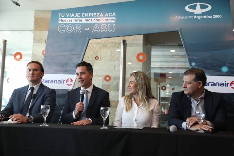 Conectividad aérea, Córdoba recupera su vuelo directo a Asunción