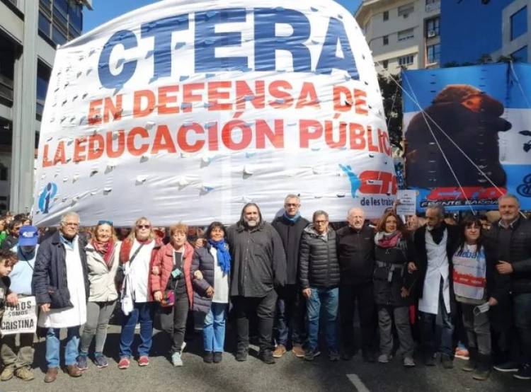 Ctera convocó a un paro docente para este jueves, en rechazo a la eliminación del Fonid