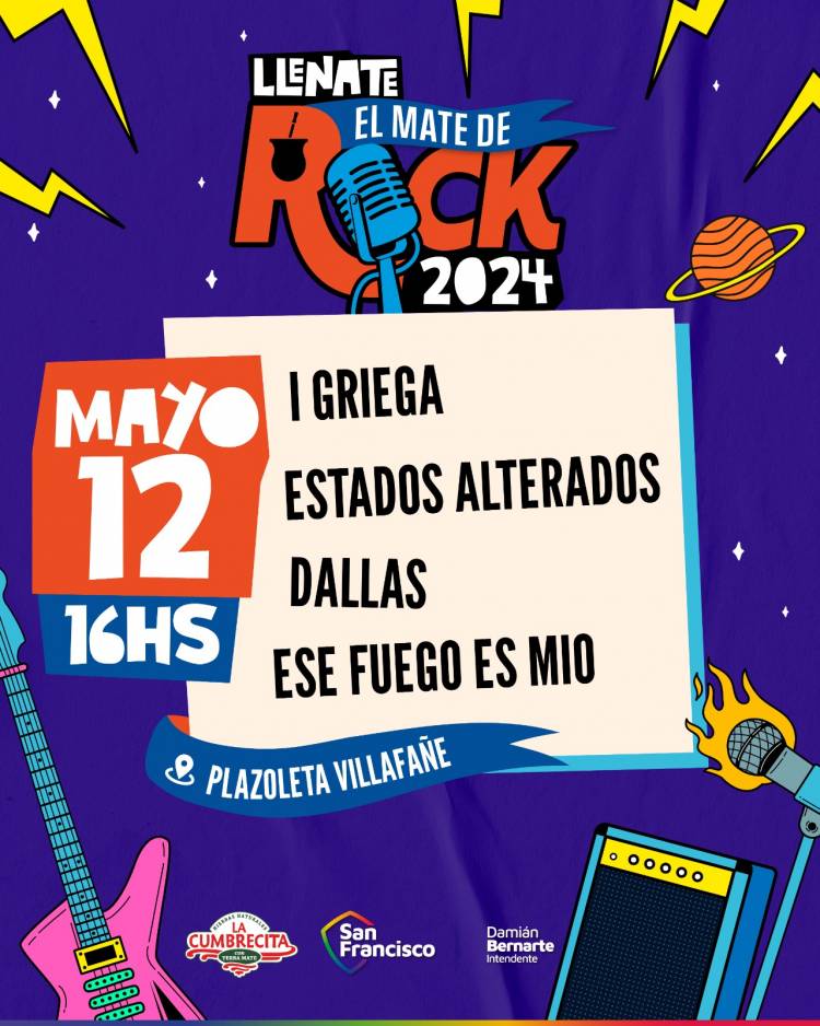 Nueva fecha del ciclo “Llenate el mate de rock”