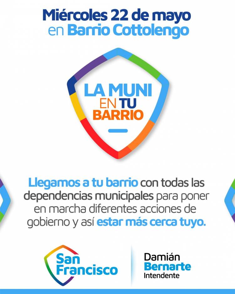 “La Muni en tu barrio”: la cuarta jornada del programa municipal se realiza en barrio Cottolengo