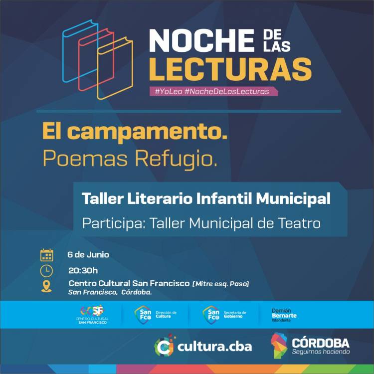 Se viene la Noche de las Lecturas en el Centro Cultural San Francisco