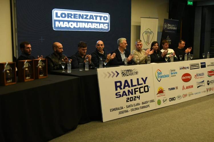 Se presentó oficialmente la 25° edición del “Rally Ciudad de San Francisco”