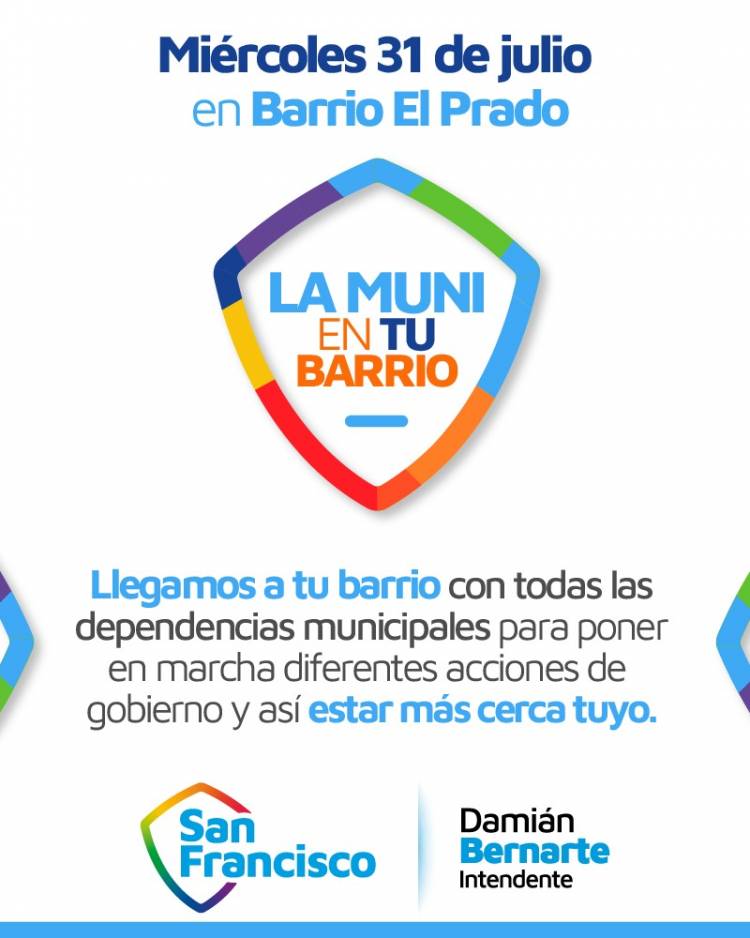 “La Muni en tu barrio” visitará este miércoles El Prado