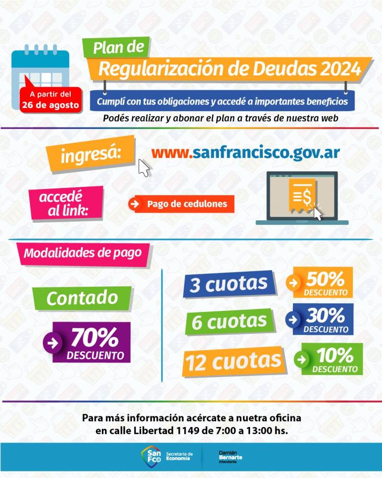 Implementación del Plan de Regularización de Deudas 2024