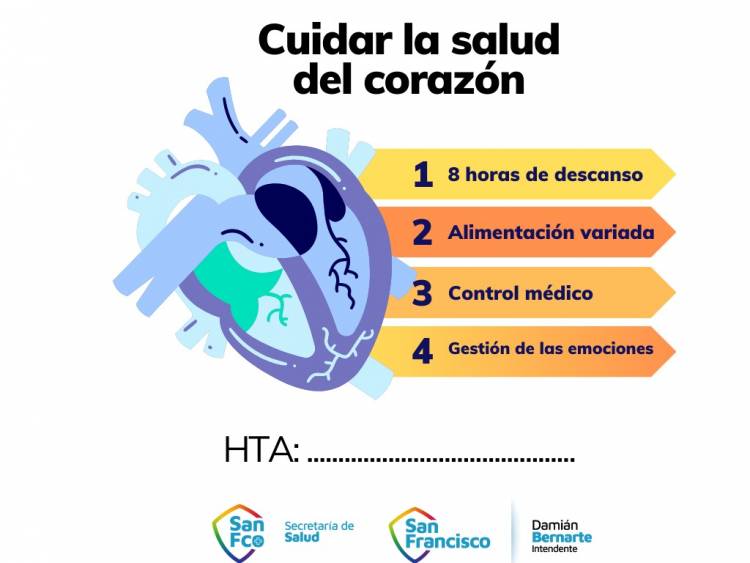 Día Mundial del Corazón: realizarán acciones de prevención y cuidado de la salud