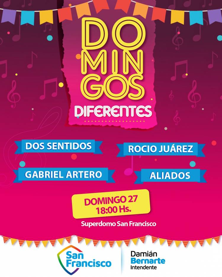 Se viene la octava fecha del ciclo Domingos Diferentes 