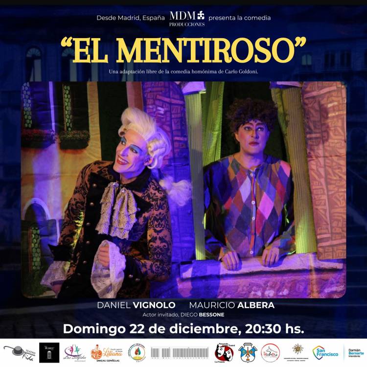 Desde España llega la obra de teatro “El mentiroso” 