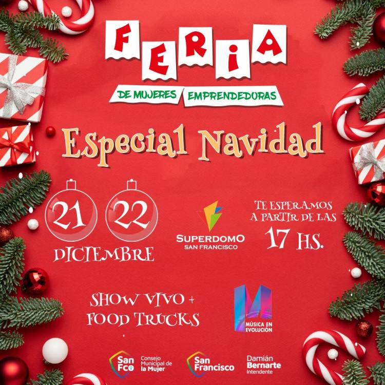 “Se viene la Feria de Mujeres Emprendedoras: Especial Navidad”