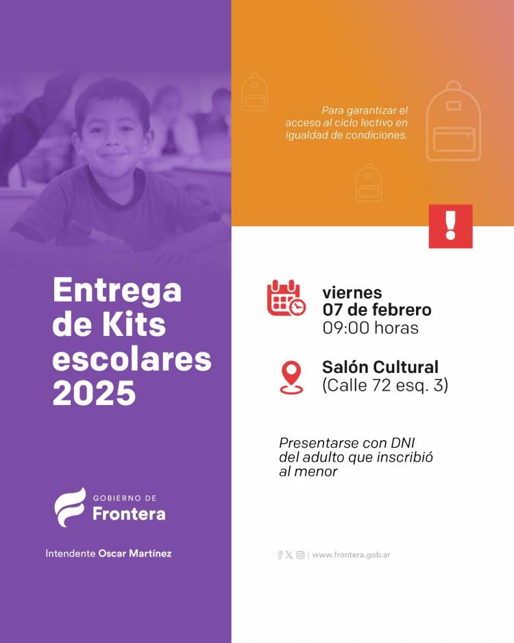 Entrega de kits escolares 2025