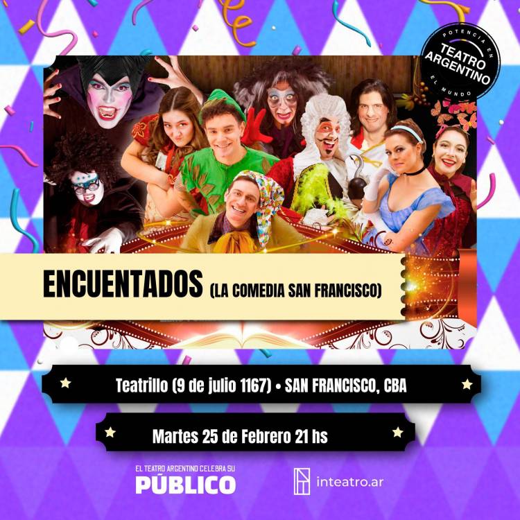 Con entrada libre y gratuita la Comedia San Francisco presenta Encuentados y Rebelión Otoñal en el Teatrillo