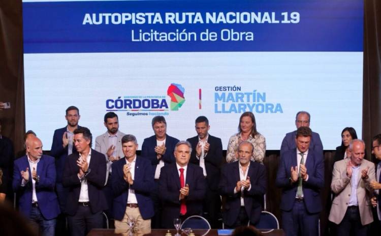 Llaryora anunció que la Provincia culminará la Autopista Nacional Ruta 19