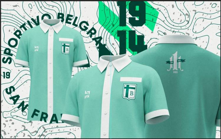 Sportivo Belgrano presentó su camiseta edición especial por el 111° aniversario