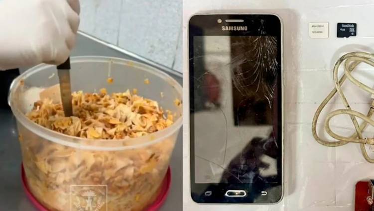 incautaron celular en un tupper con fideos mientras lo intentaban meter a la cárcel
