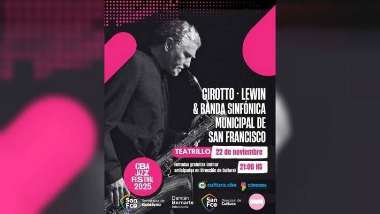 San Francisco recibe al Córdoba Jazz Festival 2025