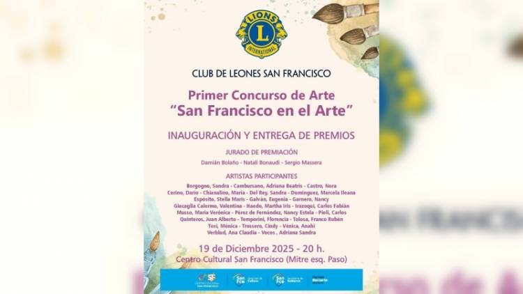 Primer Concurso de Arte “San Francisco en el Arte”
