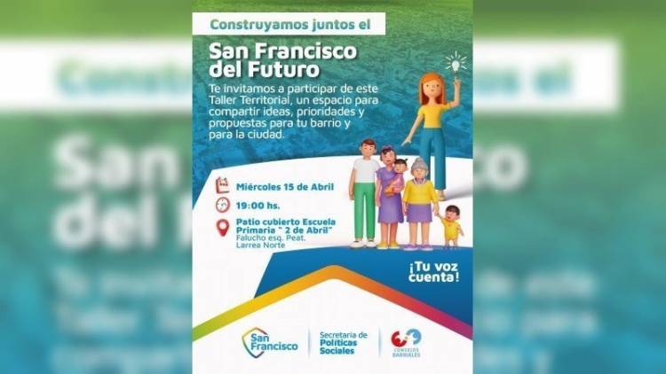 Barrio Roque Sáenz Peña recibe al programa “San Francisco del Futuro”