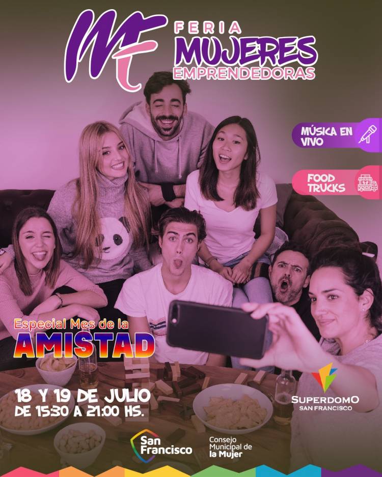 Este “finde” se viene una nueva Feria de Mujeres Emprendedoras “Especial Mes de la Amistad”